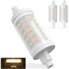 BVCL R7S LED 78mm, Bianco caldo 3000K 10W Non dimmerabile Lampadine LED R7S 1000LM AC 190-2600V, Equivalente 100W J78 R7S Lampadine Alogene (Bianco caldo, 10w 78mm 2pcs)