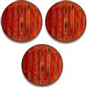 Wilmax England Wilmax - Piatto piano COLORBOOM - Design moderno - Set di piatti - Porcellana - Colore rosso - Protetto dall'ossidazione - Per diversi piatti - Idea regalo - Set da 3 - Diametro: 23 cm