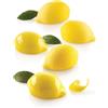 Generico Stampi in Silicone Frutta Realistica 3D per Pasticceria - Set con Varianti Chicco Caffè, Limone Lime, Cacao e Pistacchio con Cutter, Stampo Professionale per Mousse, Semifreddi (Limone Lime)