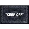 TIKLO Keep Off Carpet White Black Fluffy Rug Modern Area Tappeto Per Soggiorno Camera Da Letto Bedside Carpet Tappeto Antiscivolo Floor Mat 60X90cm