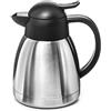 Forgast Caraffa Termica Professionale in Acciaio Inox, 1 Litro, Thermos Caraffa con Coperchio Rimovibile per Bevande Calde e Fredde Caffè Tè, per Ristorante Catering Mense Hotel Buffet
