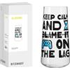 RITZENHOFF 8151001 - Bicchiere da acqua 600 ml, serie Gamers, bicchiere multiuso n. 1, con scritta divertente Keep calm and blame the lag, multicolore