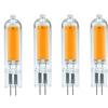 QIROGKC 5Pcs G4 G9 lampadine LED 3W 5W 7W dimmerabile 110V-240V vetro COB illuminazione fronte-retro 2700K-6500K temperatura colore G4 1231 7W 220V-240V dimmerabile luce bianca calda