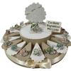 Sindy Bomboniere Torta bomboniere comunione albero della vita e animaletti misti d'appoggio (20 fette)