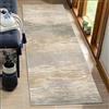 BORKOY Tappeto Moderno per Cucina/Corridoio 0.8 metri - Passatoia Antiscivolo Lavabile in Pelo Corto, Beige Chiaro, Adatto a Lavanderie/Entrate, Stile Astratto con Base Antiscivolo 50x80cm