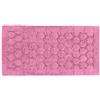 PARAMAISON Tappeto Bagno 70x140 Soft, Coordinati Design Cerchi Morbido in Cotone Assorbente | Rosa