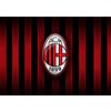 CRAZY FAMILY SHOP Tovaglietta Colazione Milan Calcio, 2 Pezzi, Rosso, 42.5 cm x 30.5, Plastica