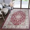 Mazovia Tappeto Salotto Moderno Pelo Corto - Tappeti Moderni Soggiorno - Tappeti Camera da Letto - Tappeti Salotto Grandi Dimesnioni - Motivo Orientale - Rosso Beige - 250x350 cm