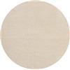 Mias Teppiche Mia's Teppiche Taos - Tappeto a pelo corto, con fondo antiscivolo, lavabile fino a 30 gradi, super morbido, effetto pelliccia, beige, 120 x 120 cm, rotondo