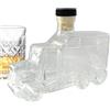 Generico Decanter di whisky mezzo camion-bottiglia in stile vintage da 375 ml, distributore di liquori di novità | Dettaglio del tappo accattivante, centrotavola per feste per brunch, regalo per l'anniversario