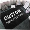 Naispanda Tappeto personalizzato con immagine fotografica logo testo personalizzato tappeto antiscivolo lavabile decorativo per casa, ufficio, camera da letto, soggiorno, interni ed esterni, 150 x 100