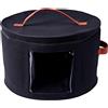 Lamptti Organizer per Cappelli in Feltro, Scatola portaoggetti Rotonda per Cappelli con 2 coperchi, contenitori per Animali in Peluche, cappelliera da Viaggio Portatile per Donne e Uomini, Grigio Nero