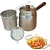 Generico Friggitrice In Acciaio Inossidabile | Grande Capacità Acciaio Inossidabile Utensili da Cucina con Cestello e Colino | Friggitrice Da Interni,Per Cucina Cottura Pancetta Patatine Fritte Pesce Snack Cib