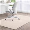 Odot Tappeto Sedia Ufficio Gaming, Tappeto Salvapavimento Antiscivolo Protettore del Pavimento Tappetino per Sedia da Ufficio con Ruote per Parquet, Pavimenti Duri (beige,120x120cm)