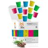 AKITAInk 1000 Bicchierini caffè, Bicchieri Caffe di Carta Monouso Biodegradabili, Biocompostabili Tazzine da 75 ml Bicchierini da Caffè Usa e Getta Ecosostenibili