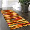 Yinghesheng Passatoia Cucina Lavabile 2 metri Multicolore Motivo a grana di legno Tappeto Cucina Tappeto Antiscivolo Cucina Durevole Tappeto Corridoio Lungo Tappeto Per Cucina,Soggiorno，60x200cm