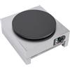 ZENGRICE Crepesmaker, 40 cm Crepes Maker, 3000 W, piastra crepes in acciaio inox, rivestimento antiaderente, pratica spatola in legno, strumento per la preparazione di pancake, frittelle per uova, crepes,