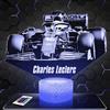 Lampephoto.fr - Lampada 3D Formula 1 F1 C. Leclerc, Luce Notturna Tattile Formula 1 F1 C. Leclerc Illusione 3D Led, Idea Regalo di Natale per Ragazzi e Ragazze Lampada da Comodino TOP