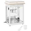 Royal Catering Macchina Per Pop Corn Professionale Macchina Per Fare Pop-Corn RCPS-WG1 (Bianca/Dorata, 1500 W, 5 kg/h, Con Accessori)