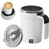 Generic Tazza automatica per mescolare, tazza magnetica per mescolare, miscelatore elettrico ricaricabile con display della temperatura, per viaggi, campeggio, ristorante, viaggi di lavoro, latte a casa