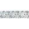 PARAMAISON Tappeto Cucina Antiscivolo Cerchio, Passatoia Lavabile Antimacchia Multiuso| 50x300cm Grigio