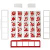 Tagliabiscotti.it - Set di 25 tagliabiscotti in misura 4cm x 4cm per realizzare calendario dell'avvento - Natale Cookies cutter - Stampi per creare biscotti o decorazioni in pasta di zucchero.