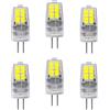 OUGEER 6 lampadine LED G4 a risparmio energetico, 3 W, 20 SMD 2835, luce bianca fredda 6000 K, 300 lm, AC 220 - 240 V, lampadine alogene di ricambio da 30 W, non dimmerabili