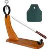 CUPERINOX Porta prosciutto | reggi prosciutto crudo | coltello manico di legno | Copri Prosciutto | porta prosciutto crudo |
