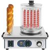 DAOHHFO Pro Hot Dog Maker - Scaldabagno per salsicce, con 2 barre riscaldanti, 550 W, elettrico commerciale, colore: Argento