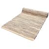 Casa Service Reno Tappeto Cotone Lavabile Bagno Cucina Antiscivolo Lavabile in Lavatrice (Beige, 50x180 cm)