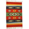 SpazioTessile - Tappeto Salotto, Cucina, Camera da Letto, Soggiorno, Ingresso Interno 100% Cotone Kilim, Stuoia Etnica Indiana Pelo Corto e Frange, Lavabile in Lavatrice - 60x200cm, Disegno C