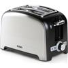 Domo DO 959T DO959T - Tostapane compatto con inserto per panini, in acciaio INOX, con 2 fessure per aperture, 4 funzioni e 7 livelli, colore: Argento
