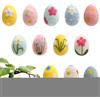 Generic Uova di Pasqua in feltro, ornamenti primaverili con uova infeltrite, squisita ghirlanda per albero di casa, decorazione per soggiorno, porta d'ingresso