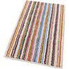emmevi Tappeto Bagno Camera Scendiletto Puro Cotone Morbido Lavabile A Righe Mod.ASTRID 55X90 BEIGE (B)