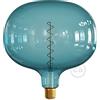 creative cables Lampadina LED Ocean Blue XXL Cobble linea Pastel filamento a Spirale 4W 100Lm E27 2200K Dimmerabile