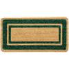 Generico Zerbino Tappeto Cocco Antiscivolo 100% Fibra Naturale Elegante Robusto Ingresso (VERDE, 50x100 Cm)