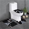 OGNOT Set di 3 tappeti da bagno con torre Eiffel, tappetini da bagno, antiscivolo, assorbenti per bagno, doccia