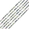 QUARKZMAN 11 Iarde 2mm Cristallo Strass Diamante Catena Chiusura Coppa Rifinito Catena per Cucire Artigianato Gioielli Fai da Te Decorazioni Matrimoni Verde Chiaro Verde