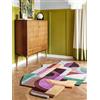 RugVista Jardin, Tappeto, Moderni, 200 x 300 cm, Pelo medio, Soggiorno, Camera da letto, Lavabile solo a secco, Verde/Rosa