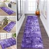 ZDYHMrj Tappeto passatoia da cucina, antiscivolo, lavabile, lungo, 60 x 80 cm, colore viola, design moderno, al metro, per corridoio, sala da pranzo, camera da letto, soggiorno, cucina