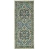 RugVista Georgia Oriental, Tappeto, Orientali, 80 x 200 cm, Rettangolare, Pelo corto, Soggiorno, Camera da letto, Cucina, Corridoio, Lavabile in lavatrice, Verde/Multi