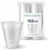 ecodrinks Bicchieri Caffe 166ml per Distributori Automatici - Resistenti e Anti-scottatura - Adatti a Acqua, Cappuccino, Tè e Cioccolata - Ideali Per Aziende, Sale Pausa ed Eventi (Traslucido, 1000 pz)