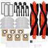Fastigeaty Kit di accessori di ricambio compatibile con Xiaomi Robot Vacuum H40 OV51, include set di spazzole a rullo principale, spazzole laterali e, panni lavabili,