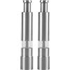 GENERIC Macina sale e pepe | Macina sale e pepe in acciaio inox | Set automatico per sale e pepe | Macina sale pepe con tappo a pulsante | Macinino a batteria | Base in acciaio inossidabile
