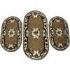 Garden for gb Scendiletto Parure 3 Pezzi Ovale Chinese Garden Tris Tappeto Camera da Letto