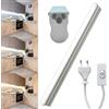 MAKA change your life quality Barra Led Sottopensile Cucina Lampada con Interruttore e Presa Elettrica da 1.5 mt Luce Luminosa Naturale Calda Fredda Accessori per Fissaggio Fascio Luminoso 180° in Alluminio (24W - 120CM, 6500K)
