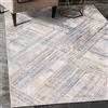 Mazovia tappeto Salotto Moderno Pelo Corto - Tappeti Soggiorno - Camera da Letto - Motivo Astratto Vintage - Grigio Blu 240x330 cm
