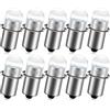 Ruiandsion Lampadina LED di Aggiornamento P13.5S 6-30V 6V 9V 12V 18V 24V di Ricambio per Lampade e Lanterne da Lavoro Ryobi Milwaukee DEWALT Maglit, Non-Polarità (Confezione da 10)