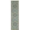 RugVista Georgia Oriental, Tappeto, Orientali, 80 x 300 cm, Rettangolare, Pelo corto, Soggiorno, Camera da letto, Cucina, Corridoio, Lavabile in lavatrice, Verde/Multi