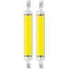 NTZTO Lampadina LED R7S 30W 118mm Dimmabile, 3000K Bianco Caldo, 3000 Lumen, Equivalente Alogena 300W, CRI ≥80, 64 Chip SMD2835, per Lampada da Terra, Plafoniera, Faretti Esterni - Consegna Prime